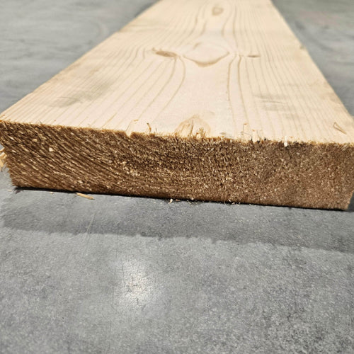 Poutre - Bois massif abouté - Brut de sciage - 2500 x 205 x 45 mm