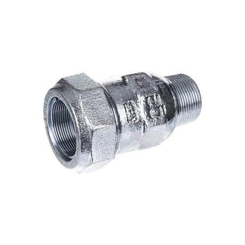 Raccord à compression mâle fonte malléable galvanisé type A diamètre 33,7mm GEBO ORIGINAL