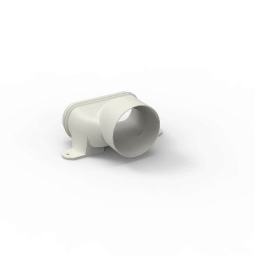 Raccord mixte droit pour conduits oblongs 140x64mm D80mm Easyflex Renson