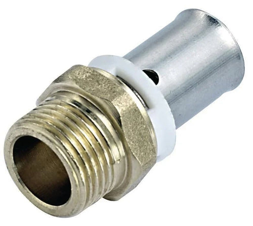 Raccord PER à sertir ALTECH fixe mâle D 20 - 15 x 21 (sachet de 2 pièces)