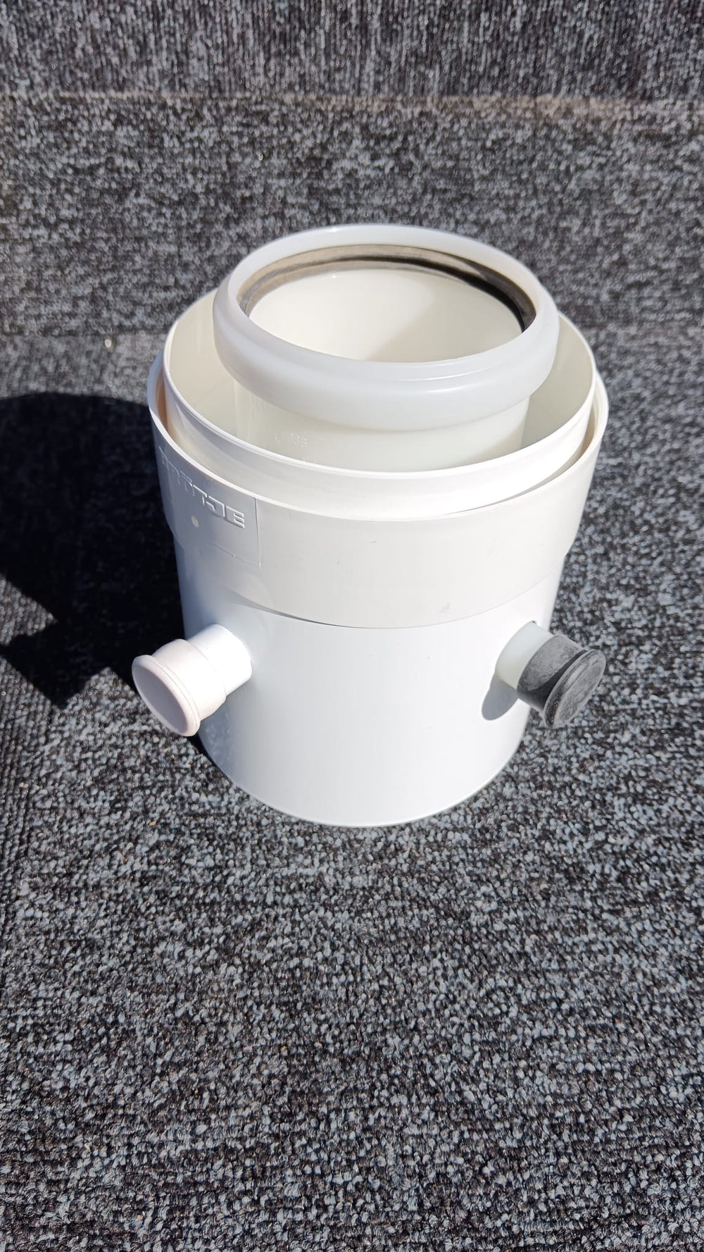 Réhausseur avec prise de mesure diamètre 80 - 125 mm PPS/AL réf. CRN995009 CHAPPEE