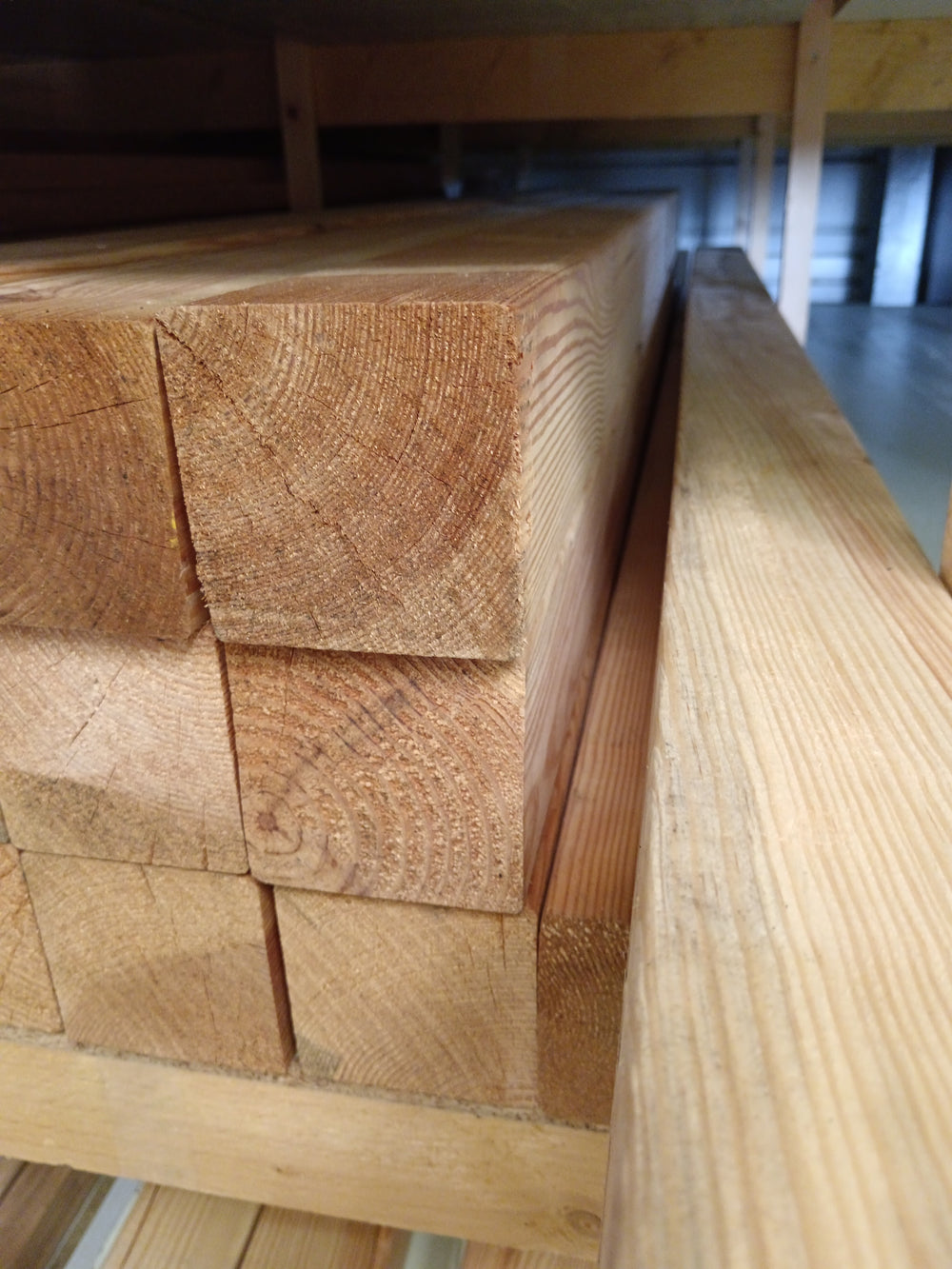 Poteau raboté pin - 90x90 - L=2m (déclassé)