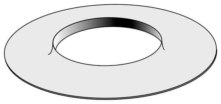 Rosace D 125 blanche élastomère réf. 710880 UBBINK