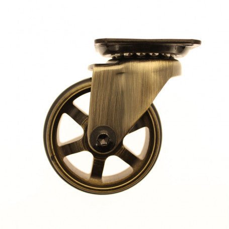 Roulette Design Or de 50 mm sur Platine.