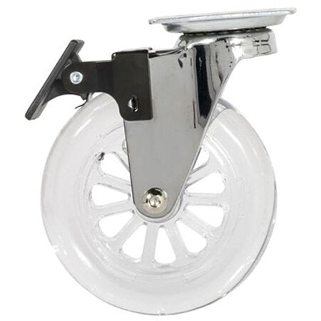 Roulette Design Transparente Sphérique de 100 mm, Charge 75Kg. EAN 3041107867414