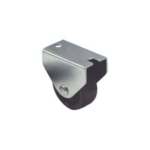 Roulette fonctionelle fixe à platine polychoc noir Ø30mm charge 16kg - CIME