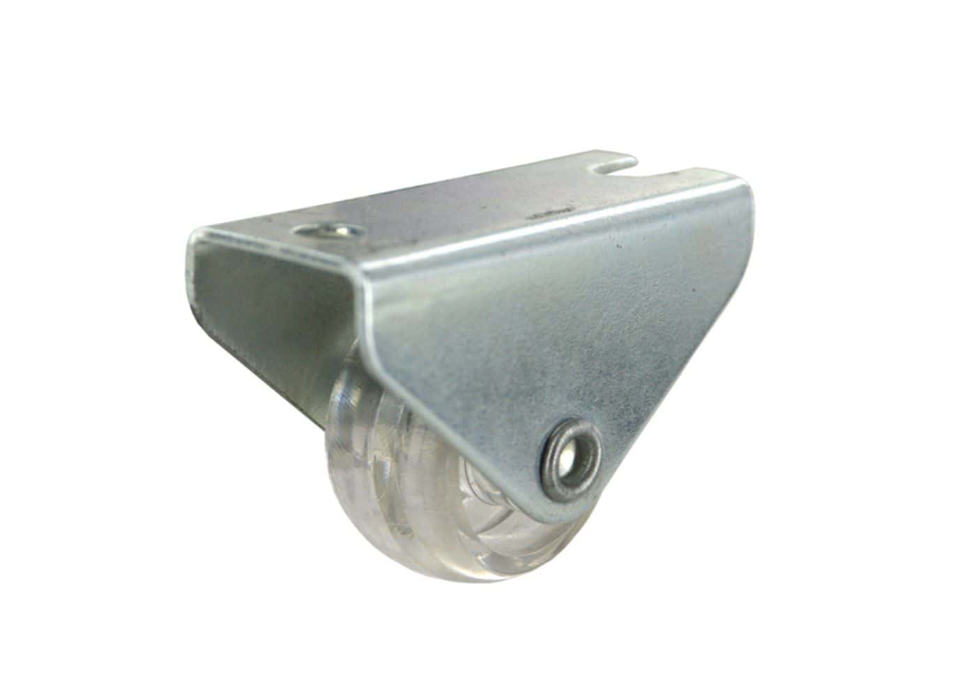 Roulette fonctionnelle fixe à platine polychoc transparent Ø25mm charge 12kg - CIME