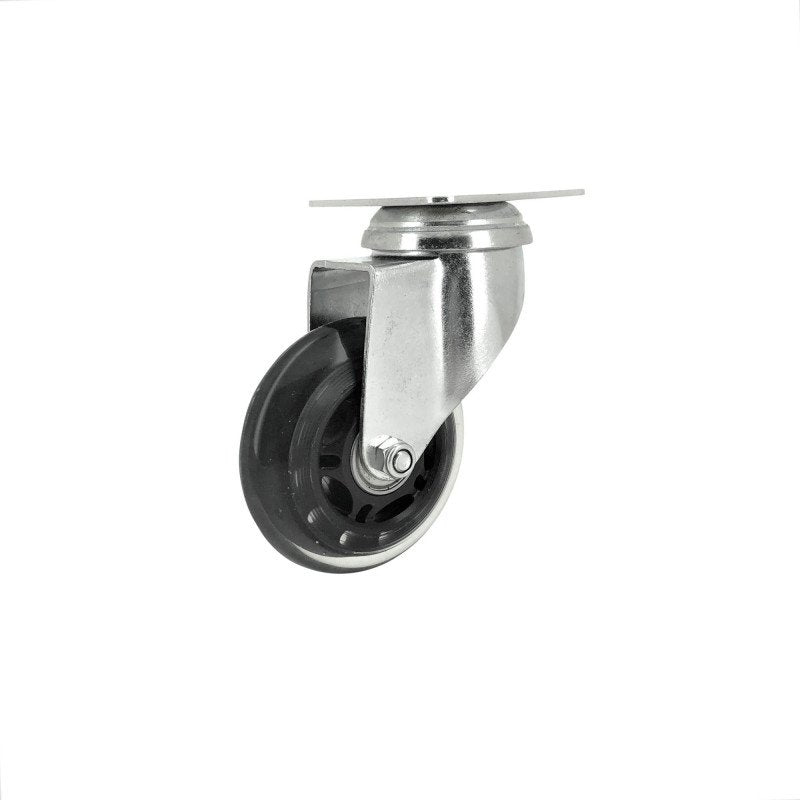 Roulette Pivot À Platine Galet Polyurethane Transp,Diam 80 A Bille Caujolle