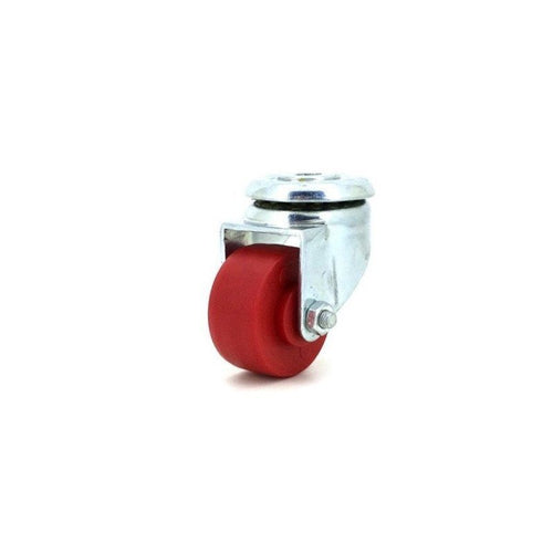 Roulette Pivotante À Oeil Galet plastique Rouge Diam 30 mm Caujolle