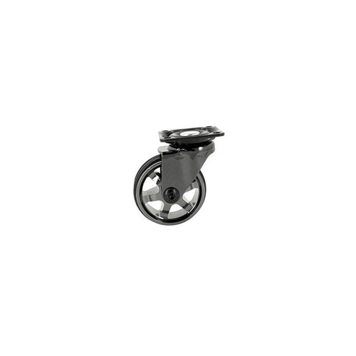 Roulette Pivotante À Platine Ø 50 Mm Finition Black Nickel Caujolle