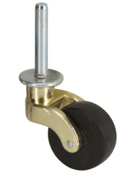 Roulette pivotante à tige lisse PVC noir Ø50mm charge 12kg - CIME