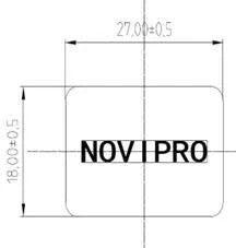Sachet de 10 Bouchons finit p/rail 27 mm x 18 mm NOVIPRO
