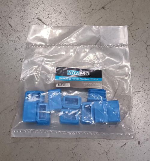 Sachet de 10 Bouchons finit p/rail 27 mm x 18 mm NOVIPRO