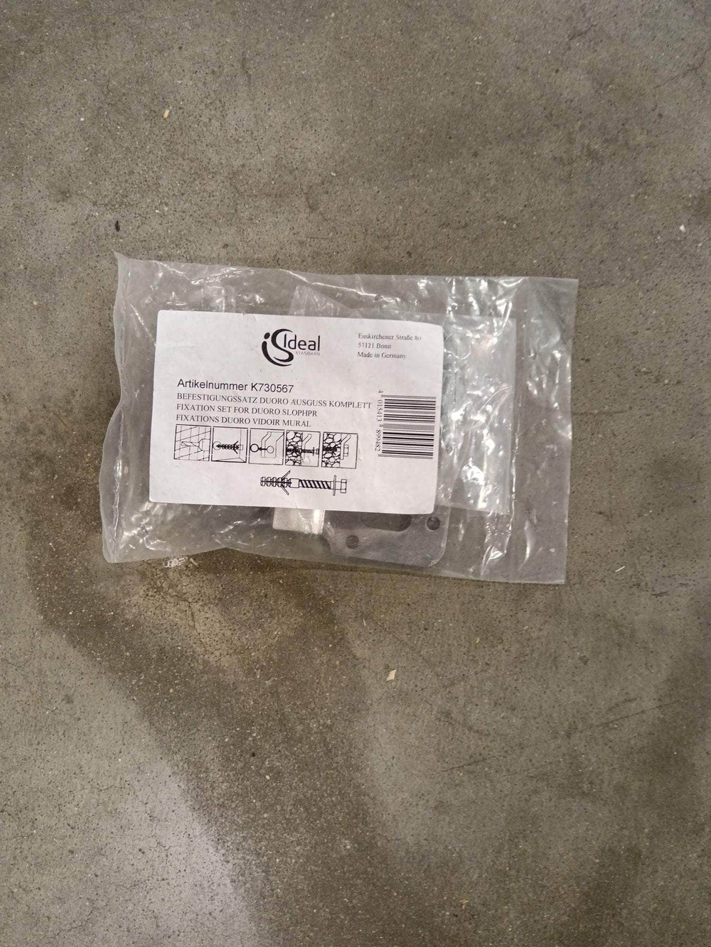 Set de fixation pour vidoir - PORCHER