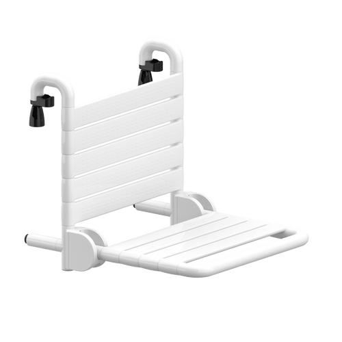 Siège De Douche À Suspendre Rabattable 510x569x459 mm Blanc 019 0847114019 Normbau Nylon Care