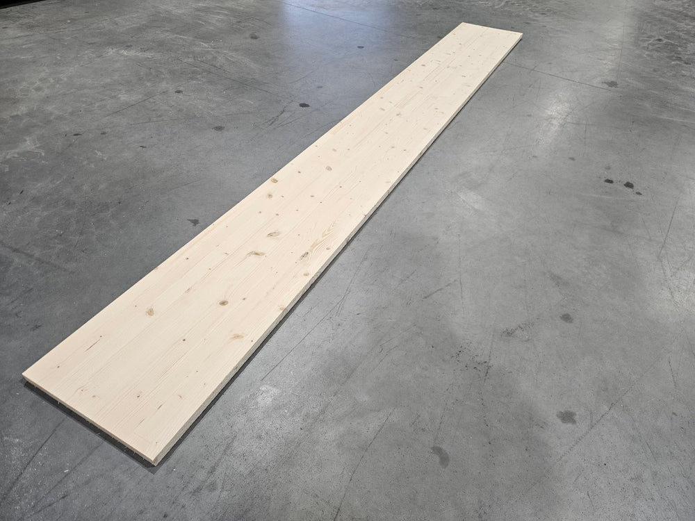 Tablette epicéa lamellé collé - 3000 x 350 x 25 mm (brut de sciage)