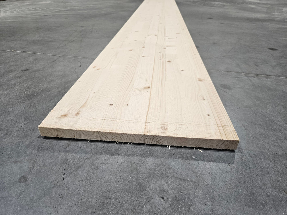 Tablette epicéa lamellé collé - 3000 x 350 x 25 mm (brut de sciage)
