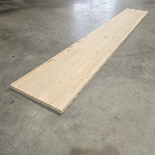 Tablette épicéa lamellé collé - 3000 x 380 x 25 mm (brut de sciage)