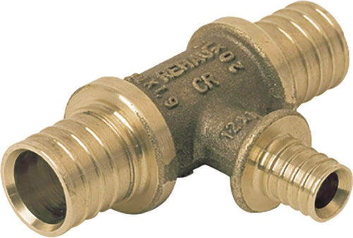 Té à sortie réduite diamètre 40 - 20 - 40 en laiton non dézincifiable Rehau Réf 11690681001 REHAU