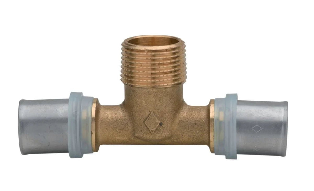 Té mâle Altech 20x3/4x20 (x2) pour tube multicouche