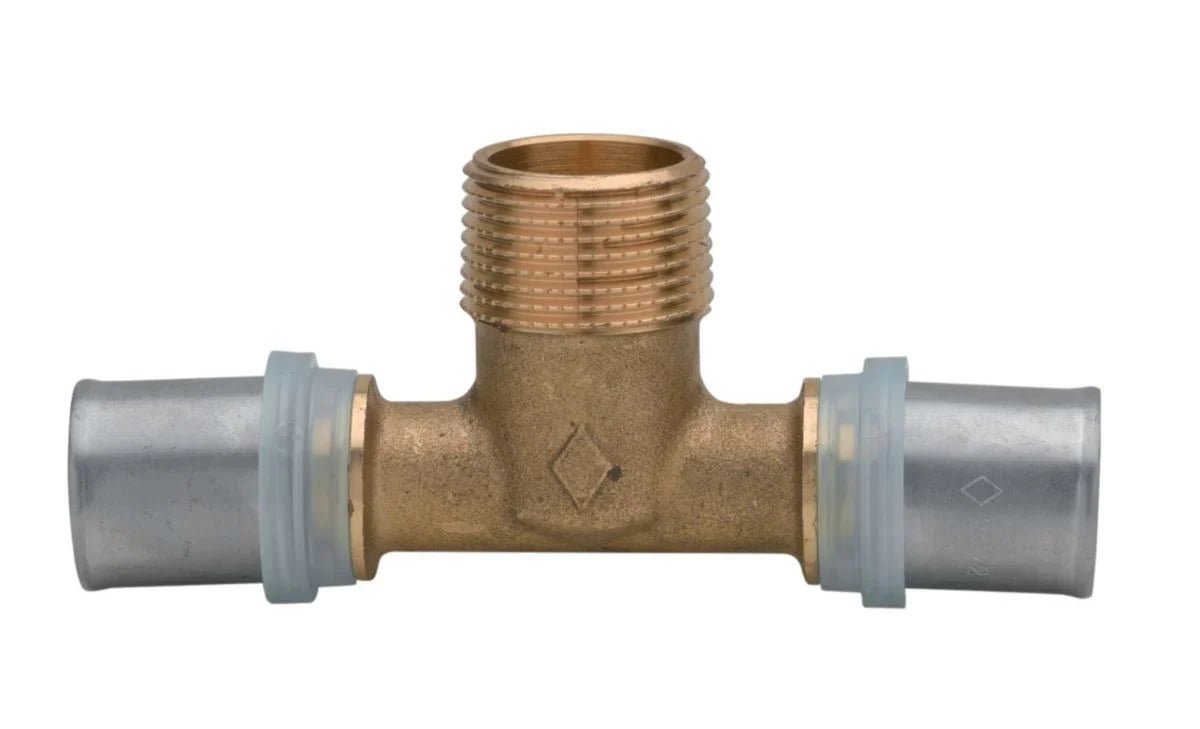 Té mâle Altech 20x3/4x20 (x2) pour tube multicouche