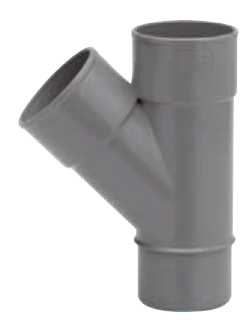 Te PVC Réduit 45° Male Femelle Femelle 75x40x75 mm Ro2000184 Eupen