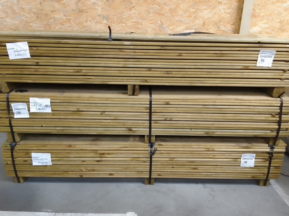 Terrasse pin classe 3 - 19x96 - L=2,4m