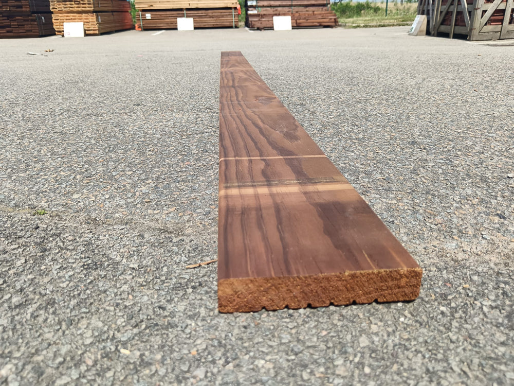 Terrasse pin impregné marron classe 4 Cancun - 28x145 - L=4m