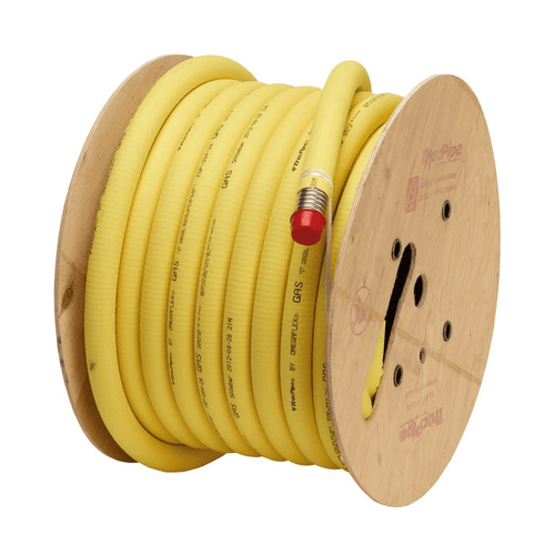 Tuyau PLT inox gainé PE jaune TRACPIPE® DN15 75 mètres BANIDES Réf FGP - SSA - 15 - 75