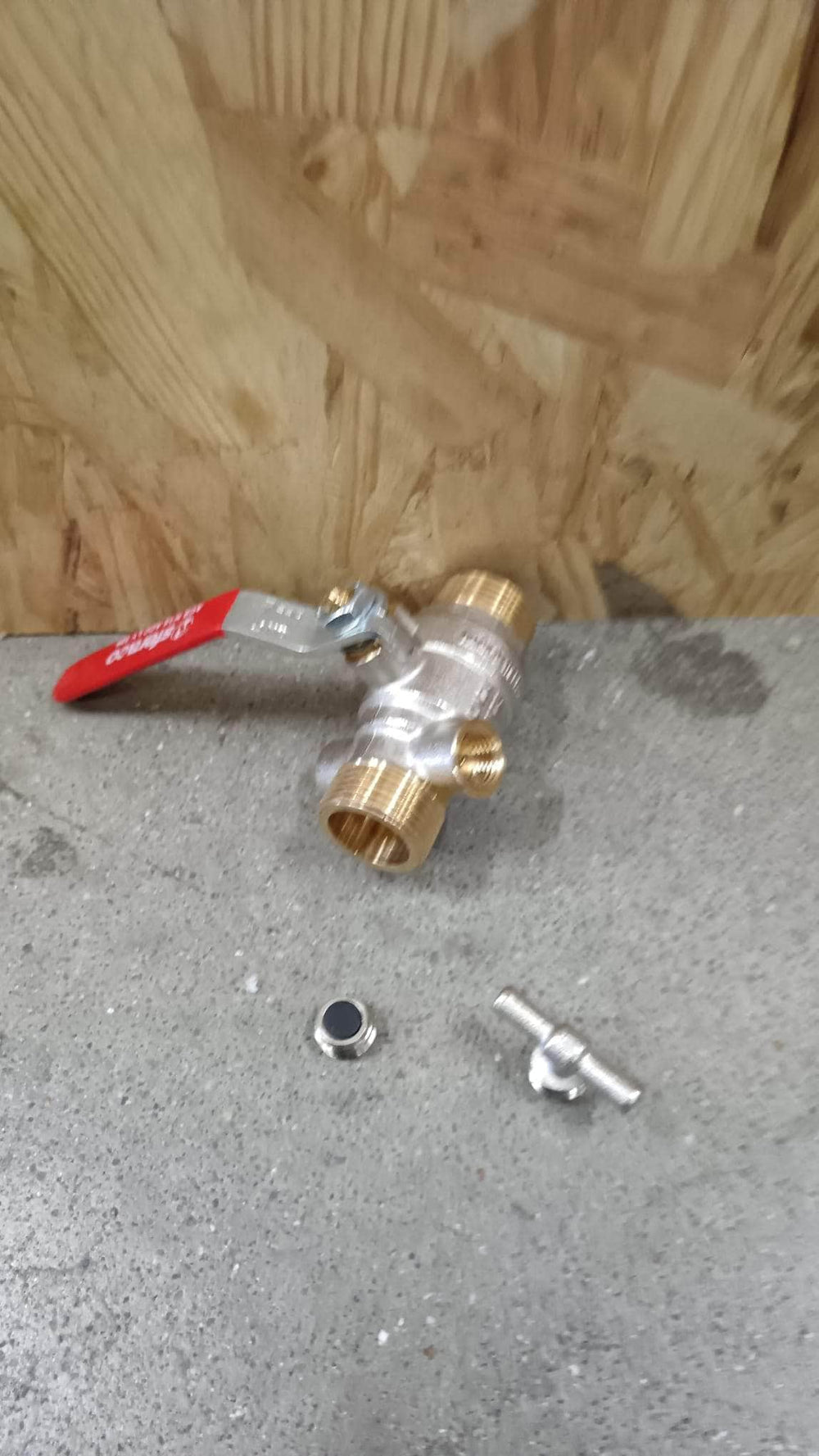 Vanne à sphère laiton à portée plate large PN20 double mâle, 20X27