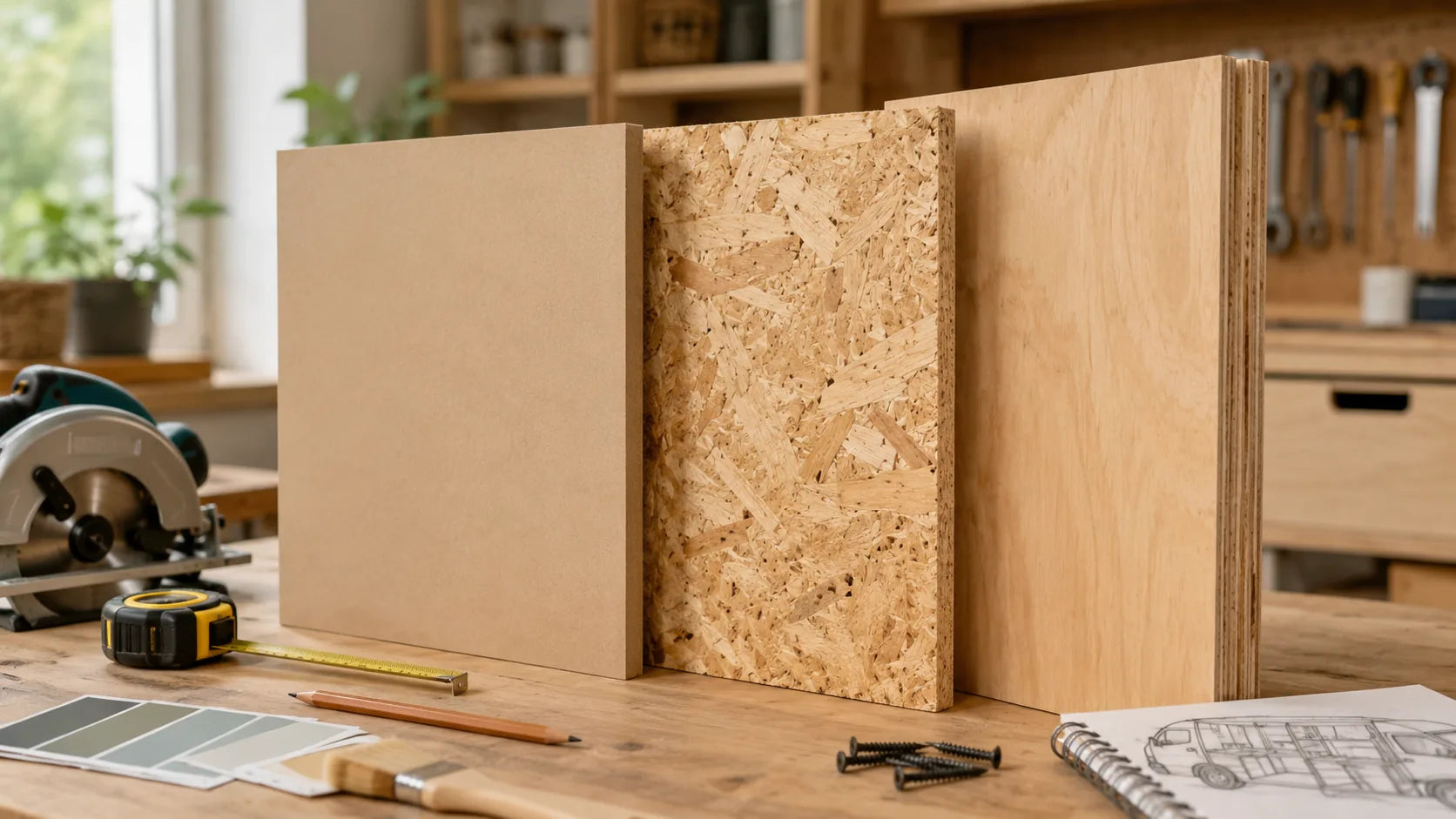 MDF, OSB ou Contreplaqué : quel panneau de bois choisir