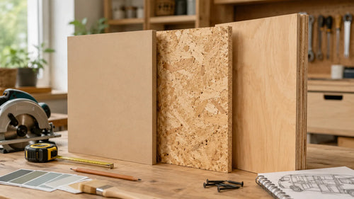 MDF, OSB ou Contreplaqué : quel panneau de bois choisir ?