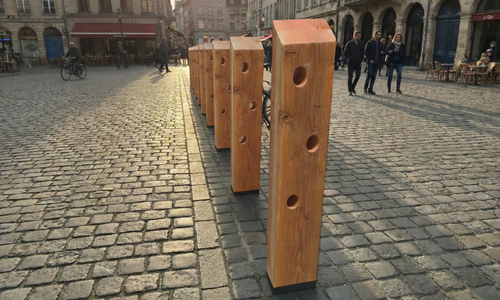 Racks à vélos en bois de réemploi : durable, personnalisable et 100% anti-gaspi