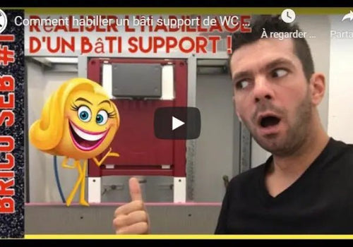 Comment habiller un bâti support de WC suspendu ? [Brico Seb] - Articonnex