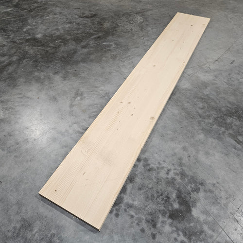 Tablette resineux lamellé collé - 2500 x 300 x 25 mm (brut de sciage)