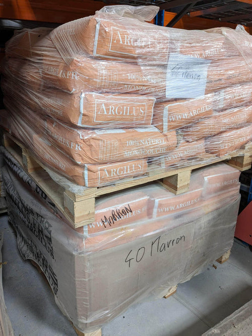 Enduit argile orange abricot - Argilus (monocouche)