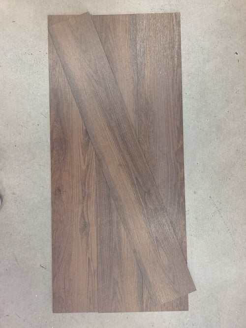 Dalle PVC marron - 1200 x 180 mm - à coller