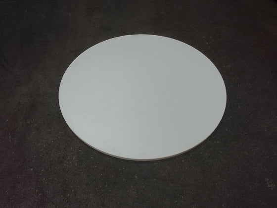 Plan de travail aggloméré décor blanc - Diamètre 1200 mm table ronde