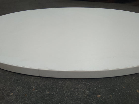 Plan de travail aggloméré décor blanc - Diamètre 1200 mm table ronde