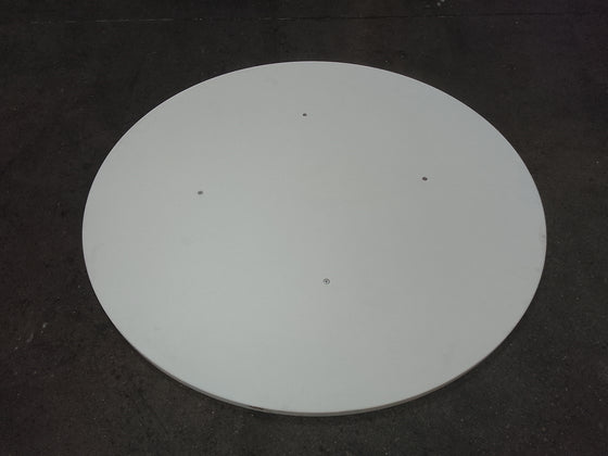 Plan de travail aggloméré décor blanc - Diamètre 1200 mm table ronde