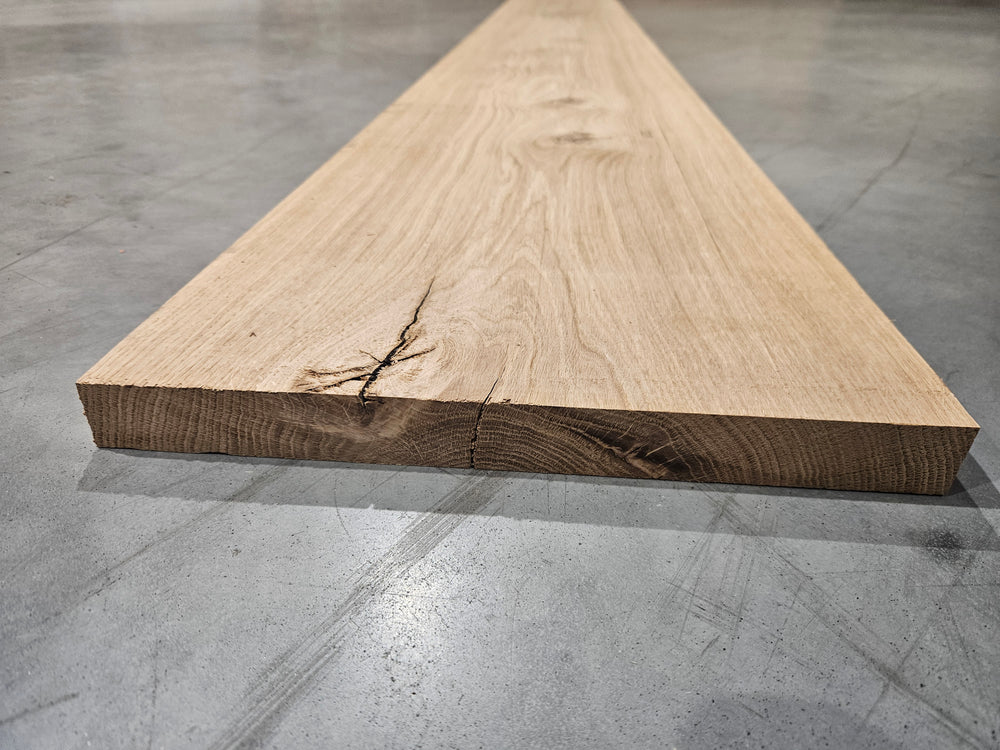 Tablette chêne / chataîgner bois massif - 2400 x 300 x 25 mm (raboté 1 face)