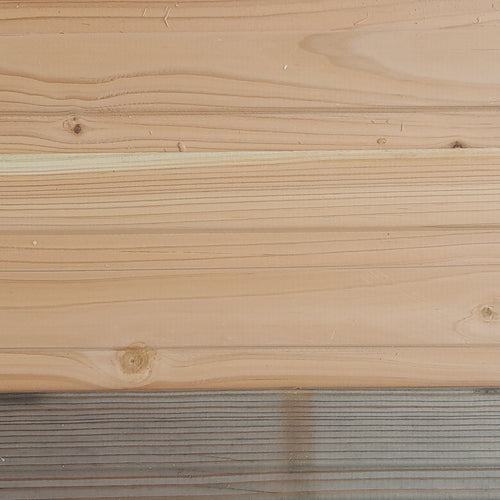 Bardage essences diverses  - 132 x 21 - L=0.9m (profil Saint louis)