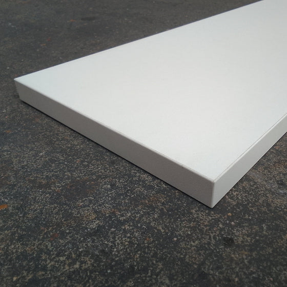 Tablette aggloméré blanc - 1380 x 200 x 19 mm — vue 4