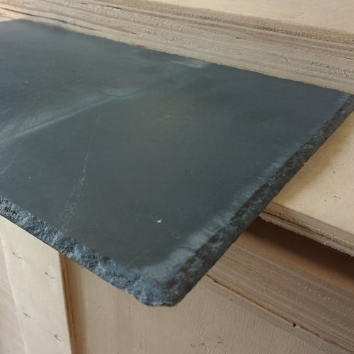 Ardoise synthétique coloris bleu - 330 x 230 mm (lisse à bords épaufrés)