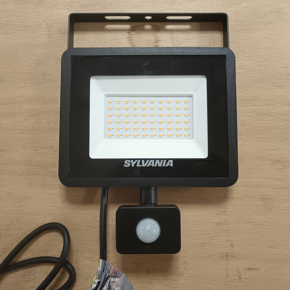 Projecteur LED noir - Sylvania Start Flood Flat PIR