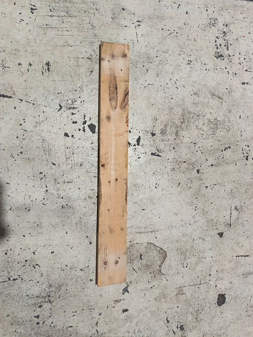 Planche resineux bois massif - 25 x 125 - L=1m (brut de sciage)