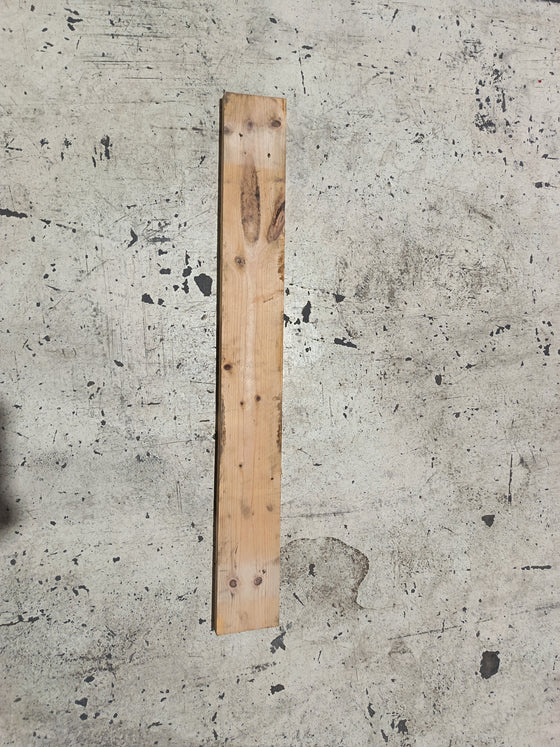 Planche resineux bois massif - 25 x 125 - L=1m (brut de sciage) — vue 2