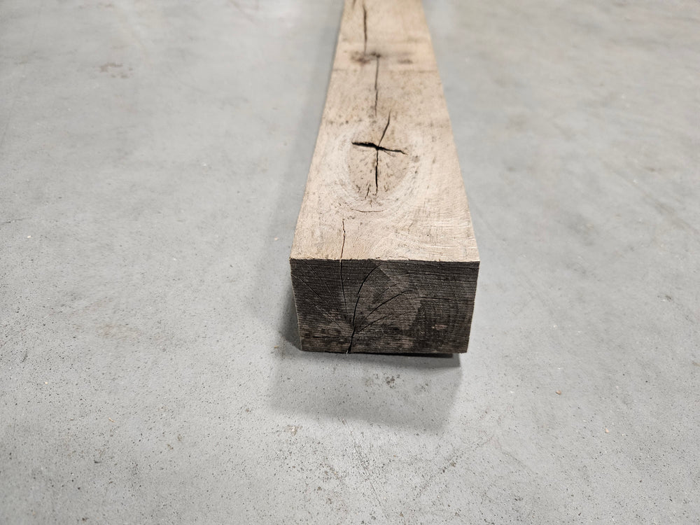 Chevron hetre bois massif - 55 x 75 - L=2.5m (brut de sciage)