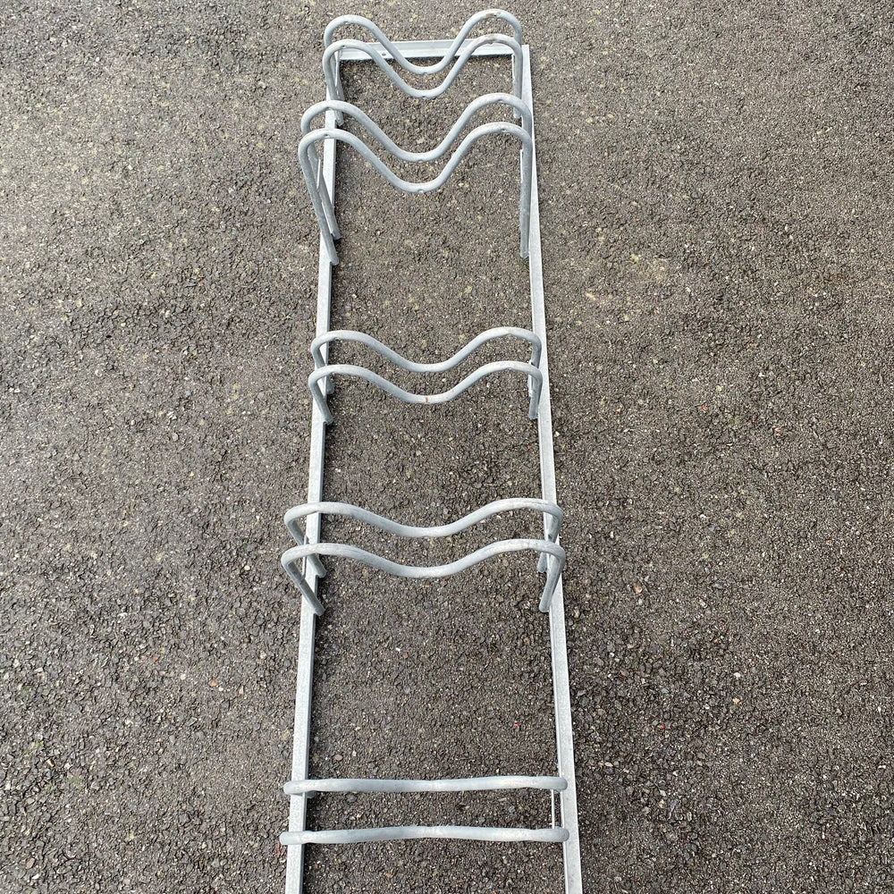 Rack à velo acier galvanisé - 1750 x 400 mm