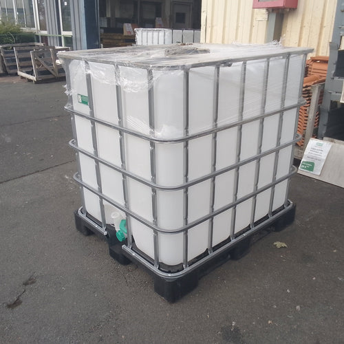 Cuve IBC 1000L plastique  - 1200 x 1000 x 1170 mm